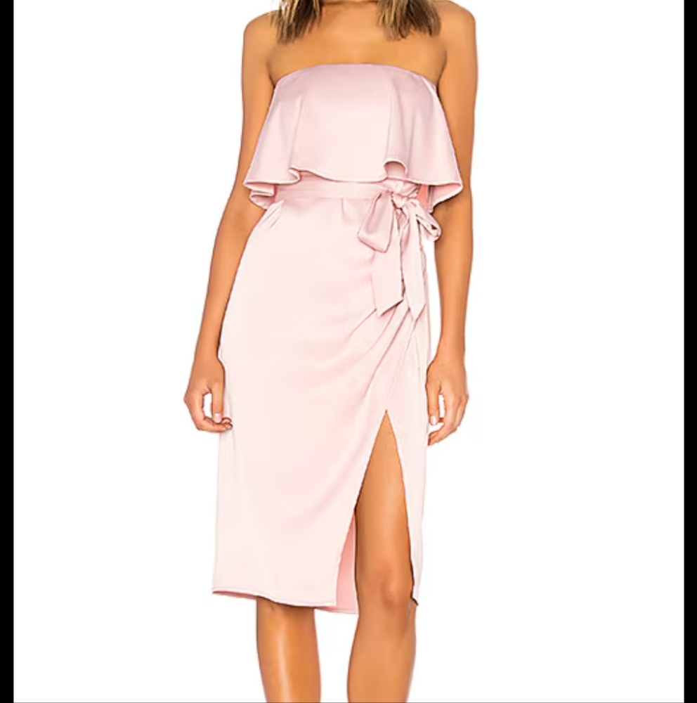 NEW Women's Lover And Friends Dress Violet Light Pink Strapless Medium